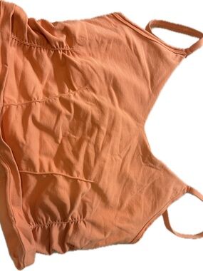 free people good karma rouched tank orange size M/L